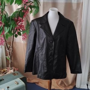 Wilsons size 2XL black leather jacket